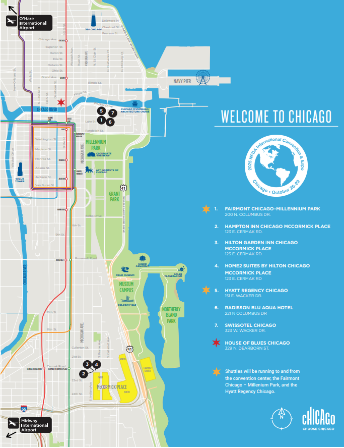 2025 Convention Hotel Map